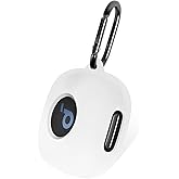 Geiomoo Silicone Case for Anker Soundcore Sport X20, Protective Cover with Carabiner (White)