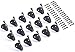 VIE VIE Jumbo Coat Hooks - 15pc Largest Bronze Hook Hangers Equipped with Long 17mm Screws to Keep Heavy Items in Place and Home Organized