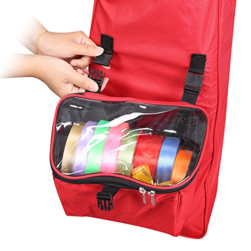 image for Primode Hanging Gift Wrap Storage Bag with Detachable Accessory Tote |