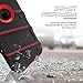 ZIZO Bolt Series for iPhone Xs Max case Military Grade Drop Tested with Tempered Glass Screen Protector, Holster, Kickstand Black RED