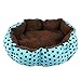 Mokingtop® Pet Dog Puppy Cat Warm Bed House Plush Cozy Nest Mat Pad (Blue)