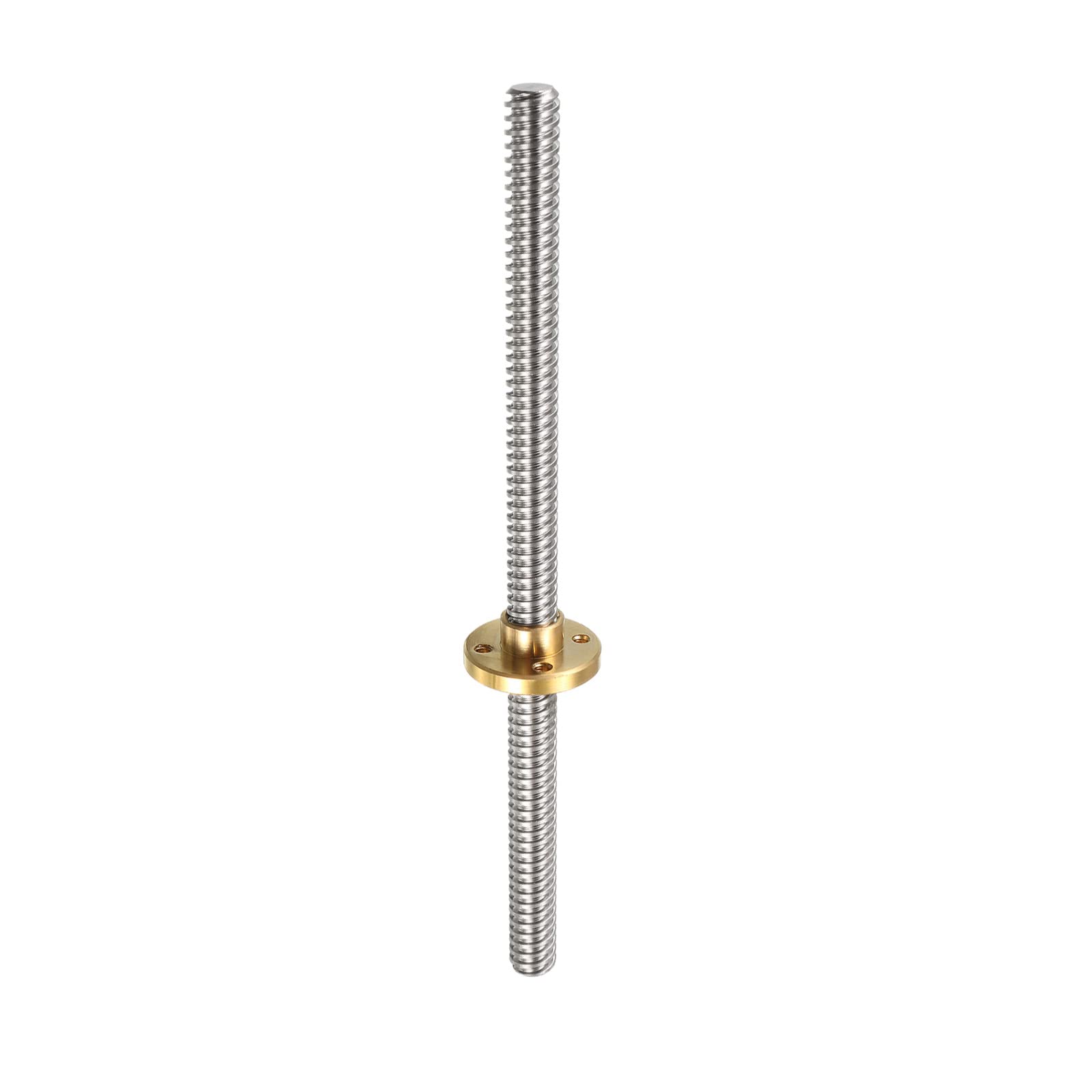 Rebower Fully Threaded Rod 304 Stainless Steel Rod Bar Studs(with Copper Nut), [for Hangers and Clamps and U-Bolts] - 150mm T8 Pitch 2mm Lead/Silver