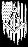 American Flag Mason Masonic Freemasons Vinyl die Cut Sticker Decal Pledge of Allegiance (5