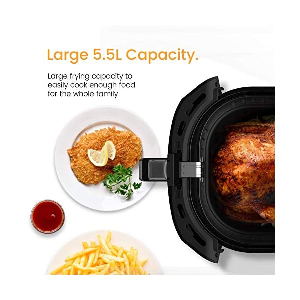 Pro-Breeze-XL-55L-Air-Fryer-1800W-with-Digital-Display-Timer-and-Fully-Adjustable-Temperature-Control-for-Healthy-Oil-Free-Low-Fat-Cooking Pro Breeze 5.5L Air Fryer - XXL 1800W Air Fryer for Home Use with Digital Display, Timer and Fully Adjustable…
