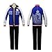 JapanAnimeCosplayExcellent Yuri!!! on Ice Plisetsky Cool School Unisex Zip-Up Pocket Outdoor Sportswear Costume (S(5'1))