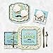 Big Dot of Happiness 64 Piece Dashing Little Man Mustache - Baby Shower or Birthday Party Tableware Plates, Napkins - Bundle for 16