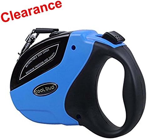 MCBOSON Retractable Dog Leash Tape Tangle Free with Break and Lock Button 16 ft 5M Heavy Duty Dog Walking Leash with Easy Instant Retraction for Medium Large Dogs up to 110lbs
