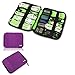 Damai Universal Cable Organizer Electronics Accessories Case USB Drive Shuttle/Healthcare & Grooming Kit (Purple)