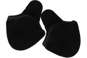 UKCOCO 1 Pair Winter Ear Warmers for Helmet - Thermal Earmuffs for Cold Weather Riding, Windproof Fleece Ear Pads, Detachable