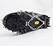 Lixada 1 Pair 12 Teeth Claws Crampons Non-slip Shoes Cover Stainless Steel Chain Outdoor Ski Ice Snow Hiking Climbing Grey