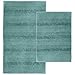 Garland Rug 2-Piece Essence Nylon Washable Bathroom Rug Set, Seafoam