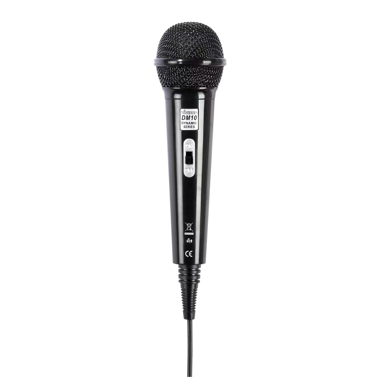 Vivanco DM 10 14508 Dynamic Microphone Jack 3.5 mm Black