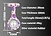 Top Plaza Women's Girls' Fashion Floral Nurse Clip-on Fob Brooch Silicone Jelly Hanging Pocket Watch
