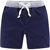 Mud Kingdom Classic Shorts for Boys Thin Jersey Material Cotton Drawstring Casual Summer Lightweight