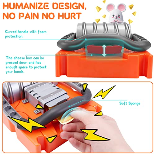 Mouse Trap Game for Kids Ages 5+, Fun Reaction Mousetrap Game with 3