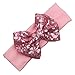 Tacobear 6pcs Baby Sequins Headbands Glitter Bow Soft Headwrap Sparkle Headdress