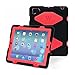 Ipad 2/3/4 Case, Kidspr Ipad CaseNewHot Super Protect [Shockproof] [Rainproof] [Sandproof] with Built-in Screen Protector for Apple Ipad 2/3/4 (Black/Red)