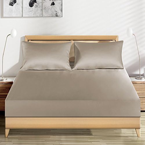 Customizable Handmade Silk Fitted Sheet 1-Piece Machine Washable Luxurious 100% Pure Mulberry Silk by Luxuer