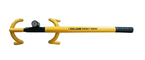 The Club 3000 Twin Hooks Steering Wheel Lock, Yellow