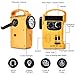 HOSHINE Multi-Functional 4-Way Powered LED Camping Lantern & Flashlight with AM/FM Radio & Cell Phone Charger, Color Yellow