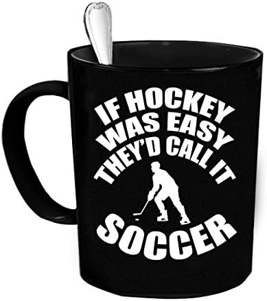 Custom Personalized If Hockey Was Easy Black 15 oz Coffee Mug