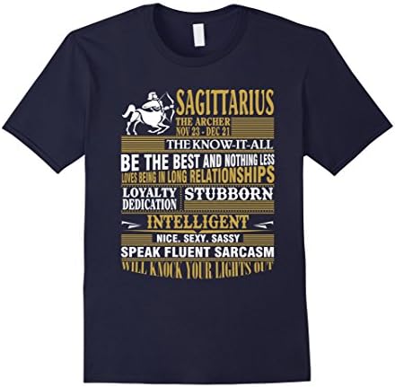 Mens Sagittarius thing, Sagittarius Facts Shirts for mens and wom 2XL Navy