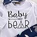 Unisex Toddler Infant Newborn Girl Boy Baby Bear Romper Pants 3pcs Outfits Set(12-18 Months, Blue)