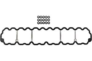 HICHANGE Valve Cover Gasket Set with Grommets for Jeep Cherokee 1996-2001, Grand Cherokee 1996-2004, Wrangler TJ 1997-2006, 4.0L L6 OHV Engine，Replace OEM Leak Seal Gasket Kit