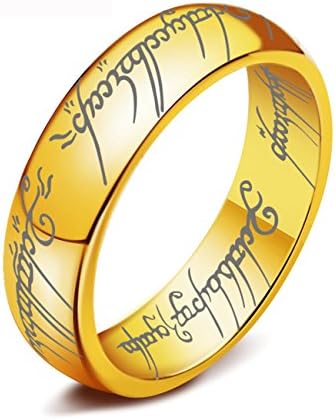 Godyce Hobbit One Ring Lord of The Rings Ring Pendant Necklaces with AdjustableNylon Rope Chain Lover Necklace (9)