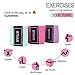 Fabric Resistance Loop Exercise Band Set Non Rolling Thick Cloth Booty Hip Circle Belt to Tone Legs, Butt, Glutes and Thighs Workout Gym Bands for Yoga, Pilates, Muscle Training with Carrying Bag