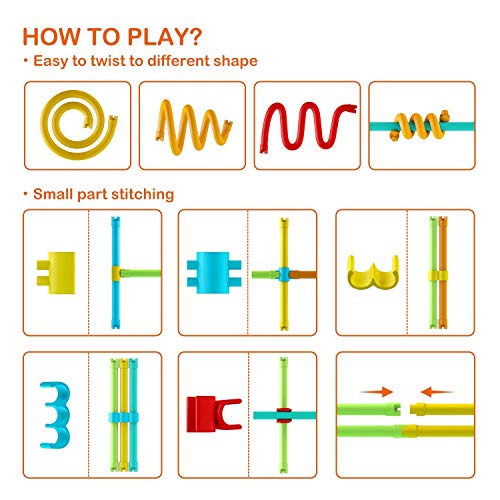 Peradix DIY Soft Building Sticks Toys Set (110PCs)
