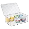 iDesign-63132-Kitchen-Binz-Stackable-Box-1825cm-x-2725cm-x-95cm-Clear iDesign Stackable Storage Box for Kitchen, 18.25cm x 27.25cm x 9.5cm, Clear, 63132