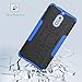 Nokia 6 Case, KimBoo Dual Layer Shock-Absorption Armor Cover Full-Body Protective Case with Kickstand Combo PC+TPU Back for Nokia 6 (Blue)