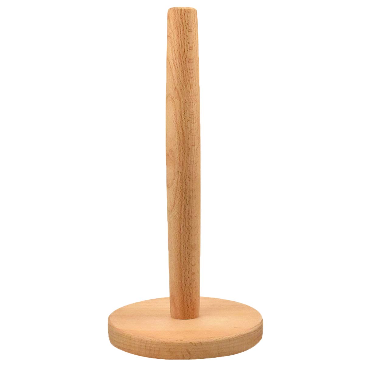 Paper Towel Holder for Kitchen, Non-Slip Paper Roll Holder Wood，Free Standing Kitchen Roll Stand For Home,Bedroom,Bathroom
