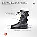 DREAM PAIRS Women's Terran Black Mid Calf Built-in Wallet Pocket Combat Boots - 6 M US
