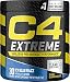 C4 Extreme Pre Workout Powder Icy Blue Razz | Sugar Free Preworkout Energy Supplement for Men & Women | 200mg Caffeine + Beta Alanine + Creatine | 30 Servings