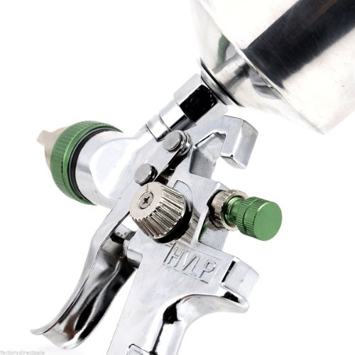 SPRAY GUN Kit w/Regulator Auto Paint Primer Metal Flake 2.5mm HVLP Gravity Feed