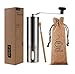 Firlar Premium Manual Coffee Grinder Adjustable Coffee Grinder Burr, Stainless Steel Burr Mill Grinder with Brush