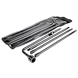 Hug Flight Spare Tire Iron Tool Silverado 2000-2014 Chevy GMC Chevrolet Sierra Suburban Premium Lug Nut Jack Kit Wheel Wrench Changing Tool Kit with Carry Case