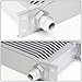 Auto Dynasty Universal Automotive Silver Aluminum 15-Row Engine & Transmission Oil Cooler