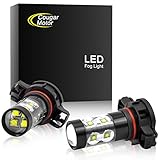 Cougar Motor 5202 5201 CREE LED Fog Light/DRL Bulbs TYPE 1 (European Type,Not for Japan vehicles) - 50W 5000K Bright White (Pack of two bulbs)