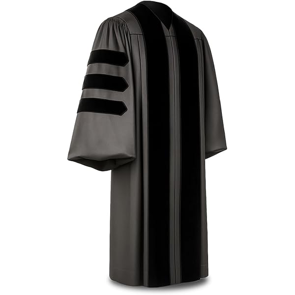 Amazon.com: CLERKMANS Unisex Medicine Doctoral Graduation Gown  Doctorate  PhD Robe 45XL(5'0"-5'2") : Clothing, Shoes & Jewelry