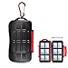 Kiorafoto 12 Slots SD SDHC SDXC Card Holder Case Professional Water-Resistant Anti-Shock Memory Card Storage Protector Wallet with Carabiner