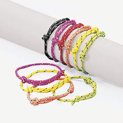 Fun Express Friendship Rope Bracelets (6Dz) Jewelry Bracelets Friendship Bracelets 72 Pieces