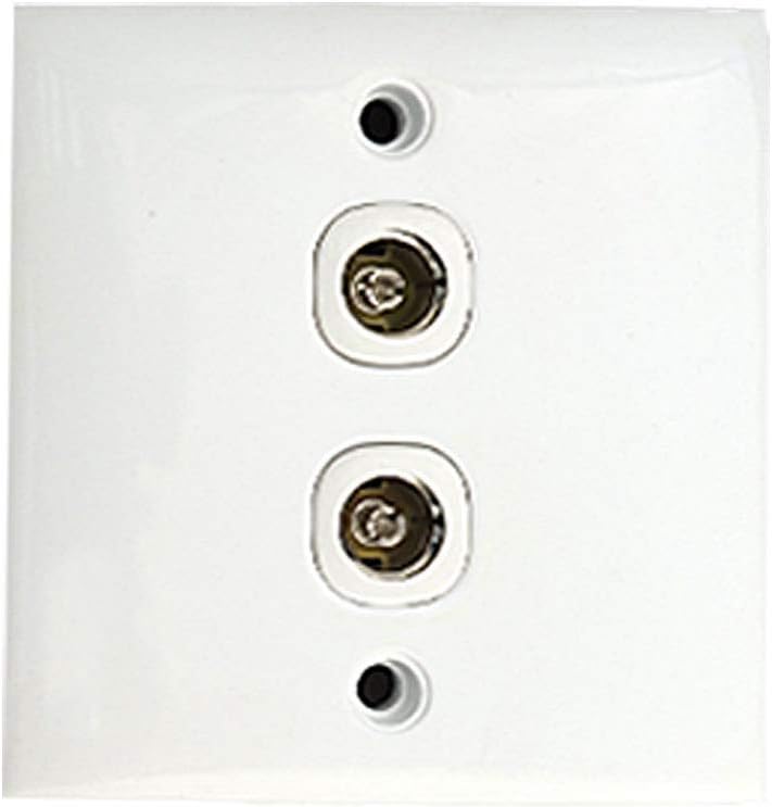 Amazon Com Aexit Ac 250v Wall Plates 10a 2 Gang Pal Female Jack Tv Aerial Antenna Wall Outlet Plates Plate Outlet Home Improvement