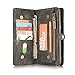 KONKY Magnetic Wallet Case Suit for Samsung Galaxy S8 Plus Black