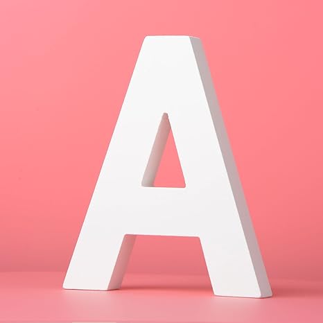 Large Wall Letters Wooden Hanging A Z White Decorative Wall