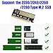 M.2 NVMe SSD NGFF to PCIE 3.0 X16/X4 Adapter M Key Interface Card Support PCI Express 3.0 x4 with heatsink