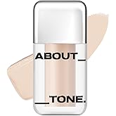 ABOUT TONE Skin Layer Cover Fit Concealer 5 Colors - Ultra Adherence Super Comfort Fit Liquid Concealer 24 Hours Long-Lasting Lightweight Coverage Vegan Korean Face Makeup (22 IVORY, 0.2)