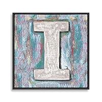 Framed Canvas Wall Art Alphabet Canvas Prints Home Artwork Decoration for Living Room,Bedroom - 16x16 inches